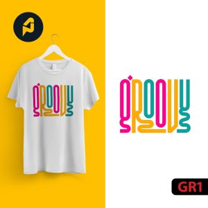Groovy Typography T-Shirt — 100% Cotton