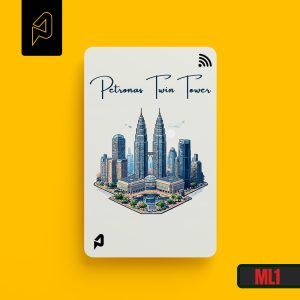 Malaysia Landmarks Pixel Art — Transit Card Skin Cover