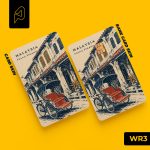 Penang trishaw parked in front of heritage shophouses — Malaysian heritage card skin for Transit Card and bank cards, Warisan design WR3